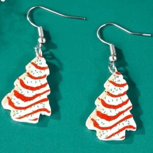 Festive Christmas Tree Earrings